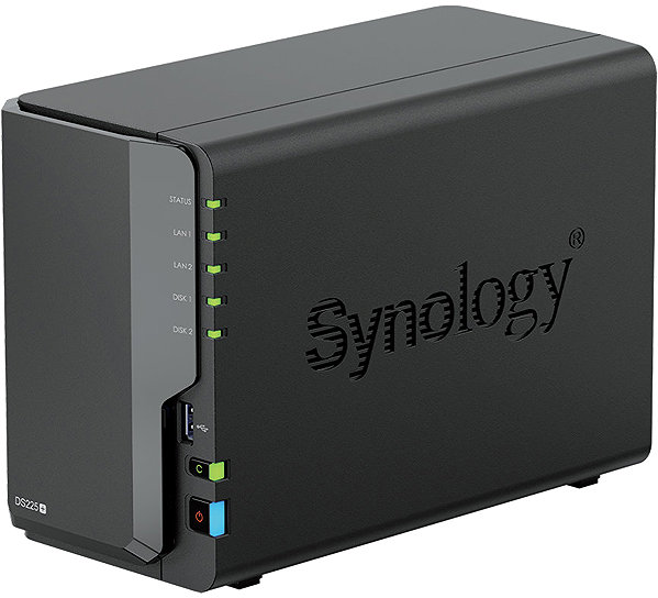 Synology DS-225+ 2 lemezhely 2,5” SATA SSD, 3,5